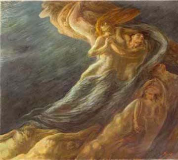 Gaetano Previati: Paolo e Francesca - Ferrara, Museo dell’Ottocento