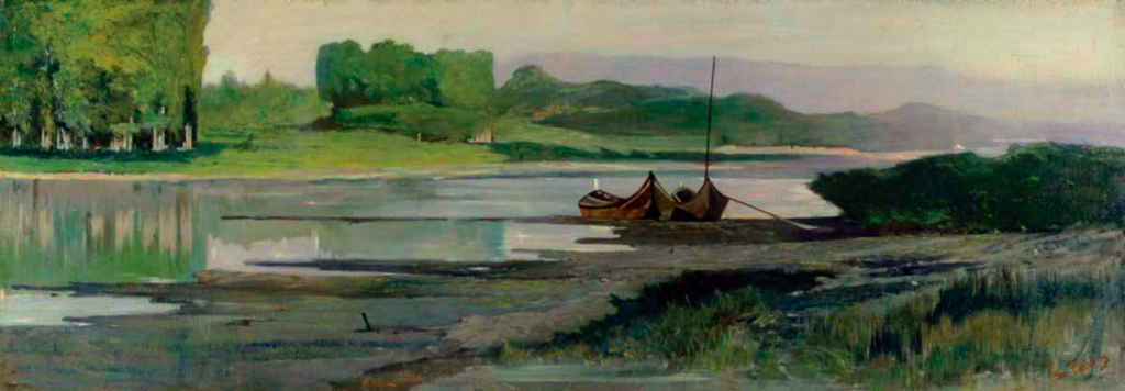 Giovanni Fattori: L’Arno a Bellariva, 1875 circa Livorno, Collezione Angiolini