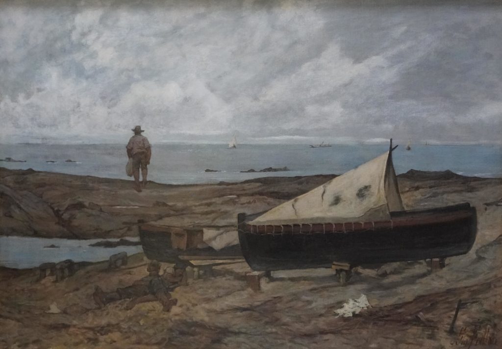 Sulla spiaggia (Giornata grigia), 1893 - Museo Civico Giovanni Fattori, Livorno