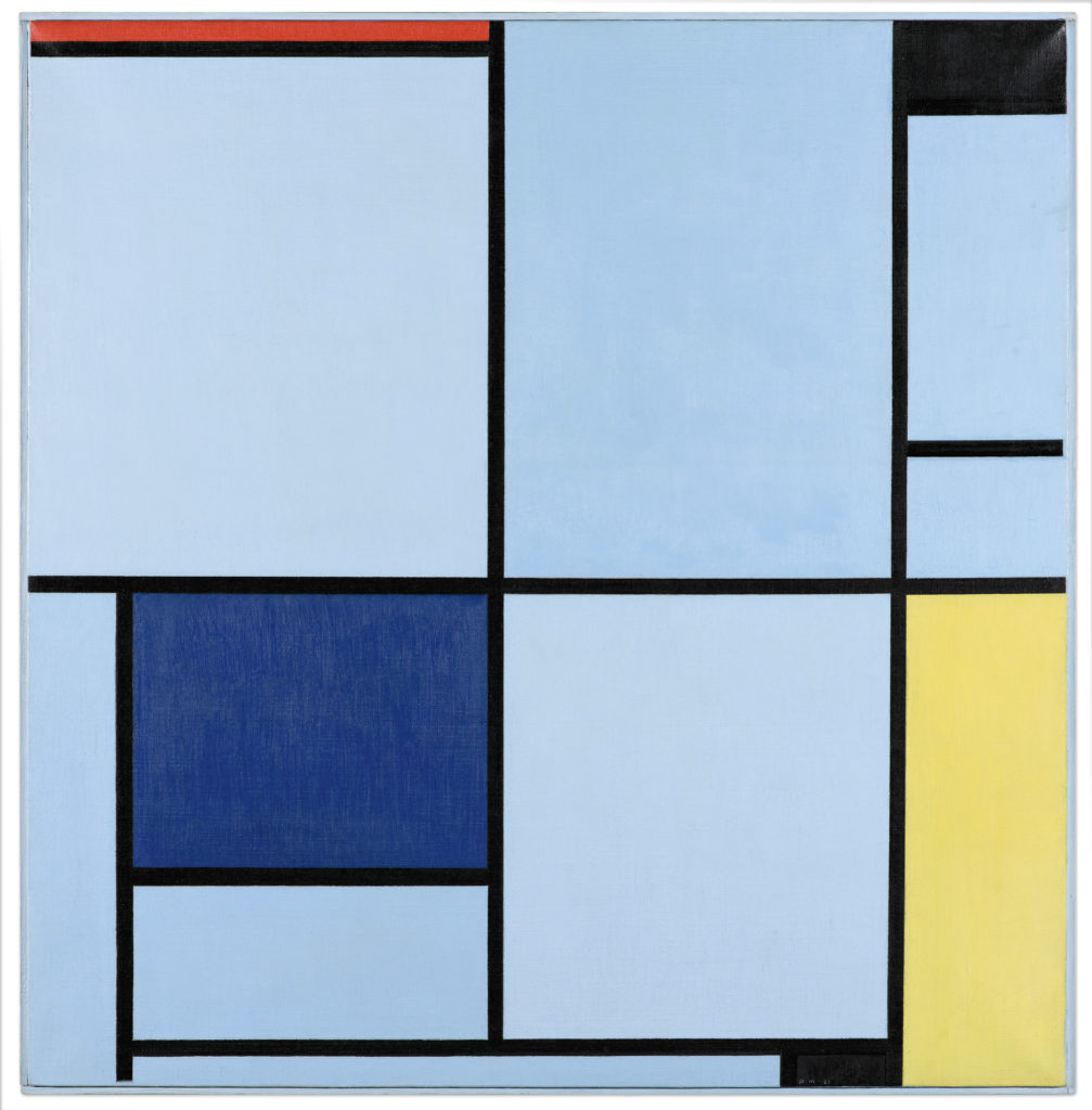 Piet Mondrian: Composizione con rosso, giallo e blu. L’Aia, Kunstmuseum Den Haag