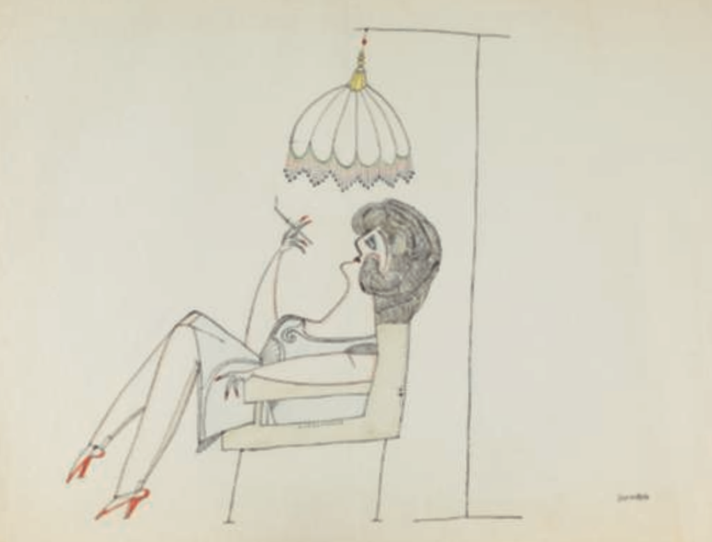 Woman Seated 1950-51 - The Saul Steinberg Foundation, New York © The Saul Steinberg Foundation/Artists Rights Society (ARS) New York