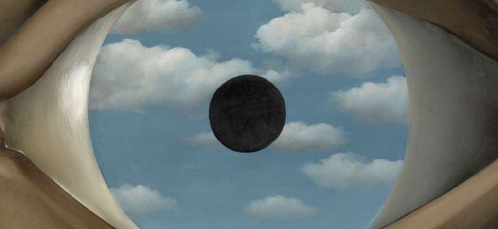 René Magritte: Il falso specchio (Le faux miroir) - New York, Museum of Modern Art (MoMA)