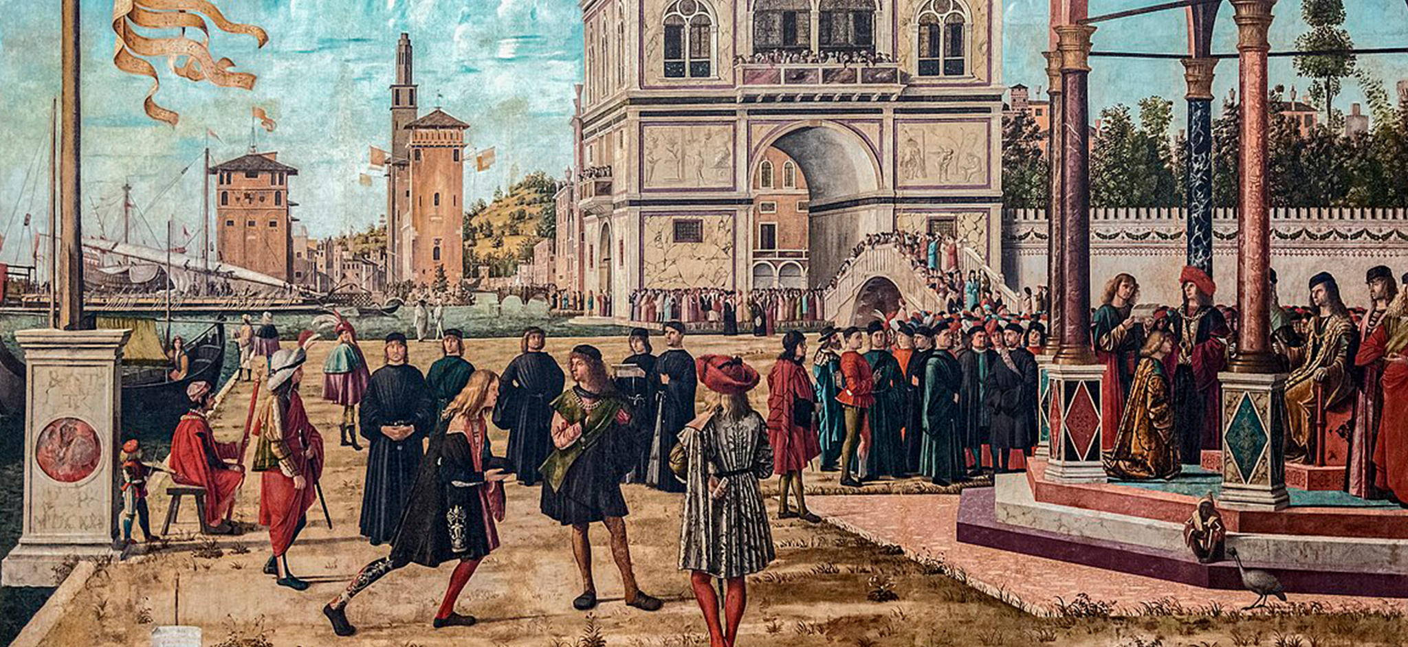 Copertine_0000s_0000_Vittore Carpaccio- Storie di Sant’Orsola- Ritorno in patria degli ambasciatori - Venezia, Gallerie