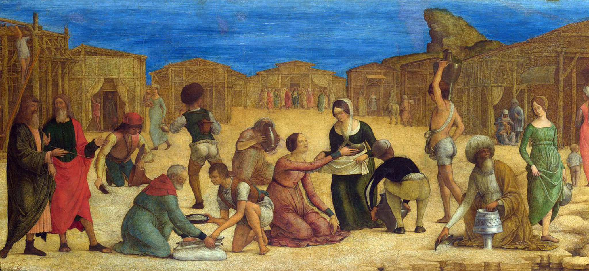 Ercole de’ Roberti: Gli Israeliti raccolgono la manna - Londra, National Gallery - © The National Gallery, London/Scala, Firenze