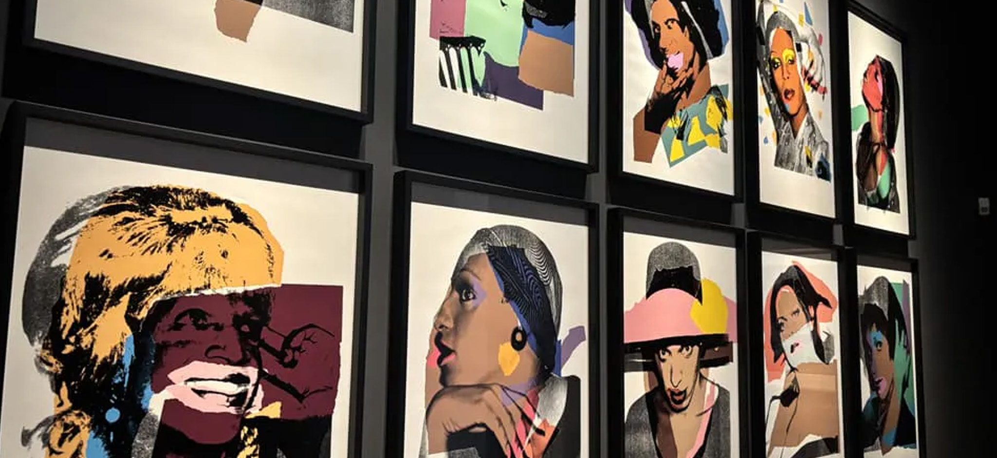 Una sala nell’allestimento della Mostra dedicata a Andy Warhol dal titolo Ladies and Gentlemen in corso al Palazzo dei Diamanti a Ferrara